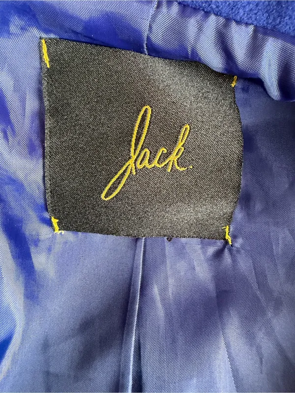 Jack by BB Dakota Royal Blue Button Front Pea Coat Jacket - Image 2