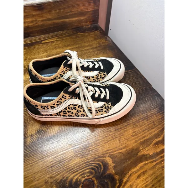 Vans Black And Leopard Sneakers‎ 7 - Image 2