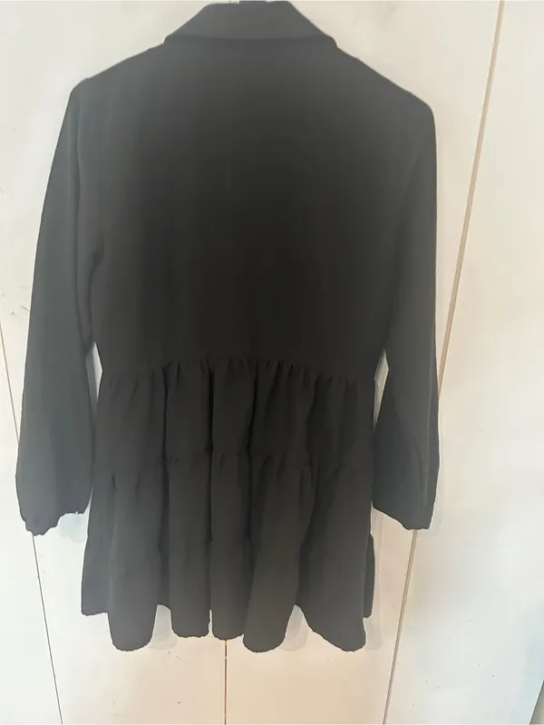 Zara Black Dress with Collar - Image 6