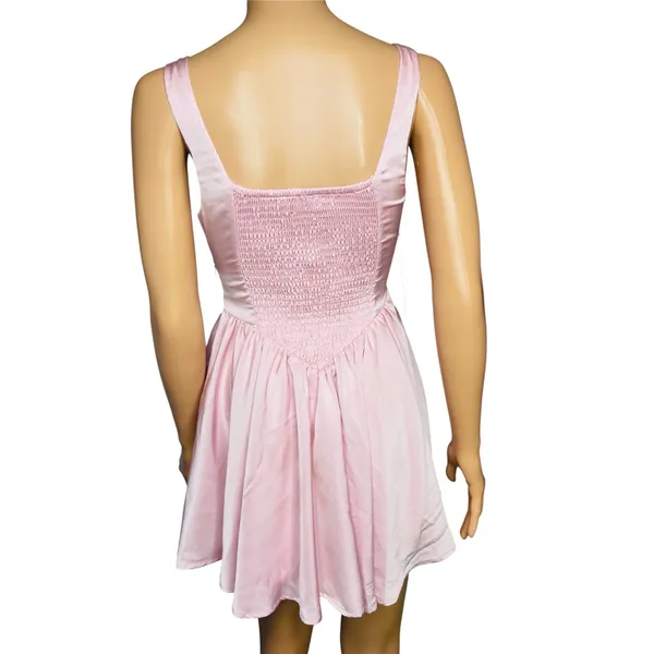Princess Polly womens Straplie Mini Dress Pink size 0 New with tags Coquette - Image 2