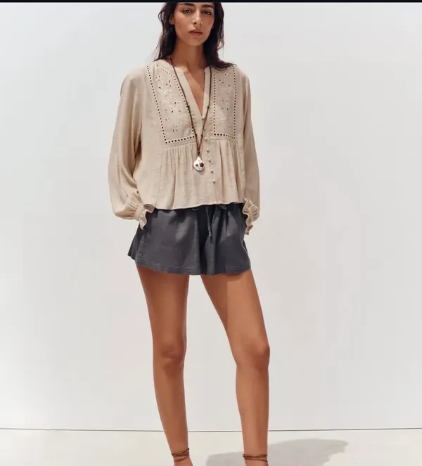 ZARA Peasant Blouse - Image 4