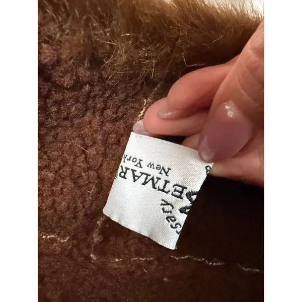 Brown Faux Fur Cossack Hat Suede Look Winter 1st Avenue New York - Image 7