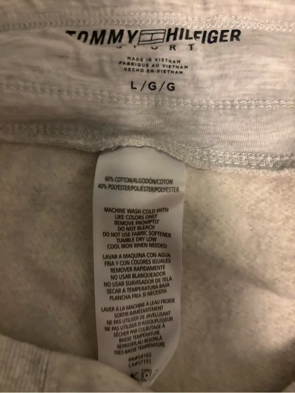 Tommy Hilfiger Women’s Light Gray Logo Jogger Pants - Image 4