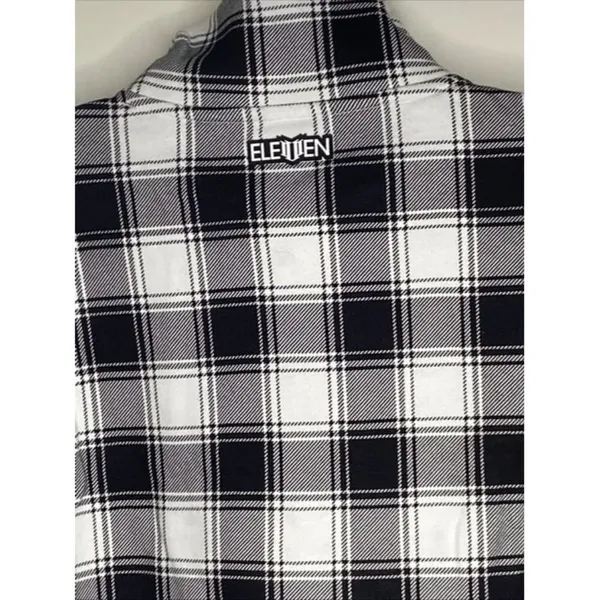 EleVen by Venus Williams Women's One More Time Pullover, B/w Plaid Size XS $138 - Image 9