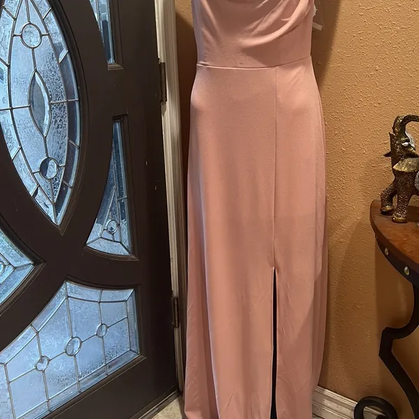 Birdy Grey pink spaghetti strap long dress nwt - Image 4