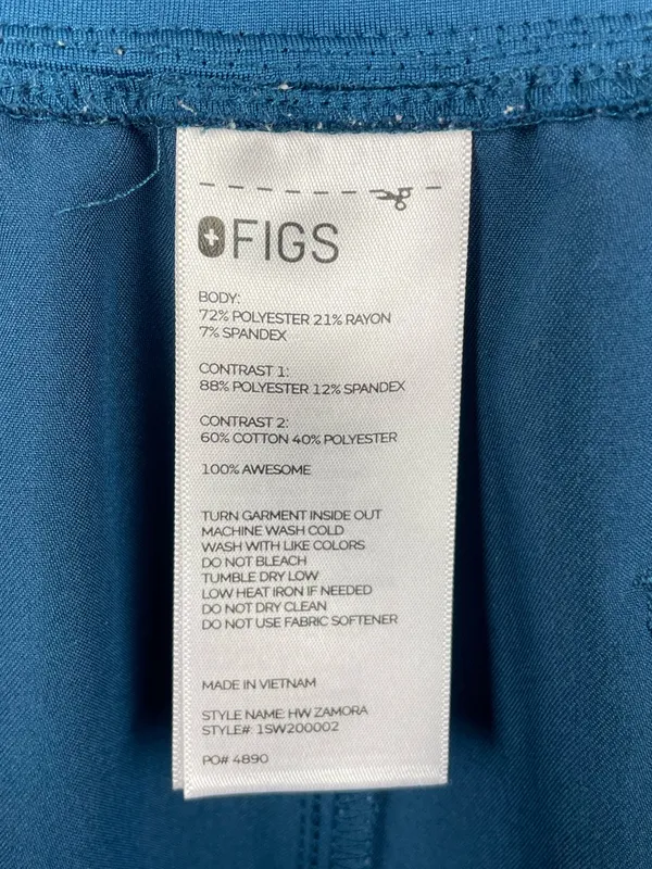 Figs Catarina Scrub Top High Waisted Zamora Jogger Pants Set Size 4XL Deep Reef - Image 14