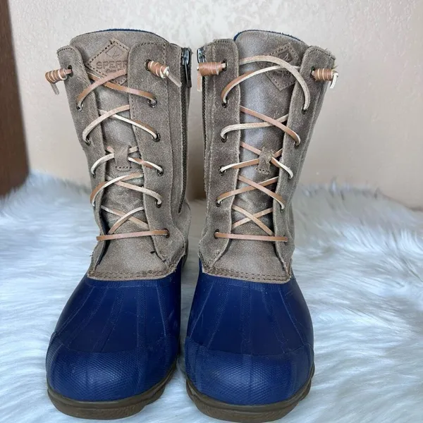 SPERRY TOP SIDER SYREN MISTY Women's Waterproof Duck Fleece Lined Boots Size 8 - Image 2