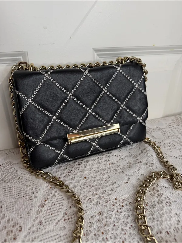 Kate Spade New York white stick embroidery black crossbody bag - Image 3