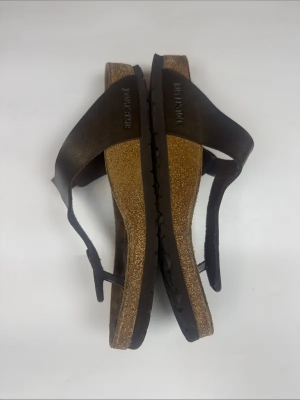 BIRKENSTOCK Women’s Gizeh Brown Thong Sandal S-574 Sz 8-8.5 Regular Width - Image 2