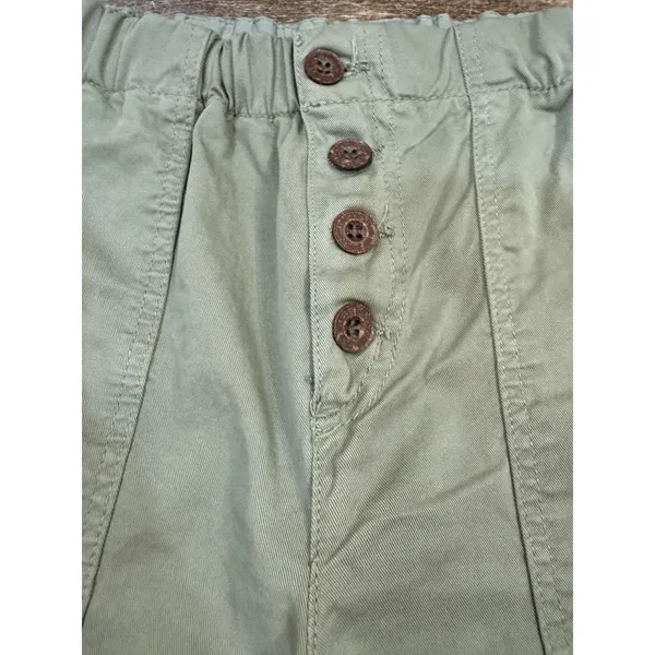 Free People Size Medium Green Cadet‎ Pull-On Jogger Pants Utility Boho - Image 5