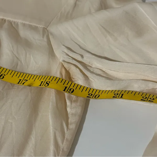 Theory 100% Silk Longsleeve blouse | Cottagecore | Maidencore | Capaule Wardrobe - Image 7