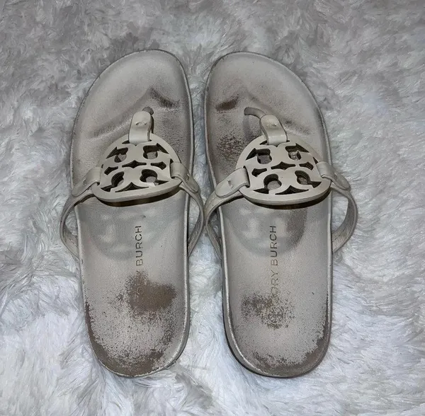 Tory Burch White Miller Cloud Sandal size Women’s 9.5 - Image 3