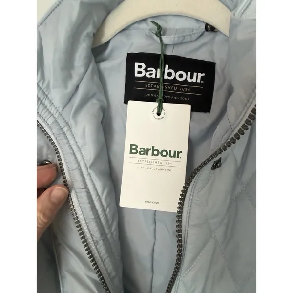 BARBOUR Women’s Flyweight Quilted Jacket Breeze Blue Sz US 4 = UK 8 NWT - Image 10