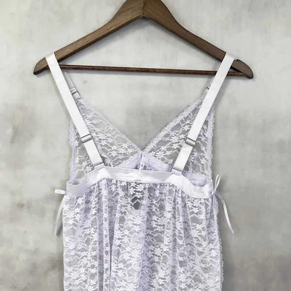 Rachel Roy Lace Cami Shorts Lingerie Set Women XL Pastel Floral Fairy Coquette‎ - Image 11
