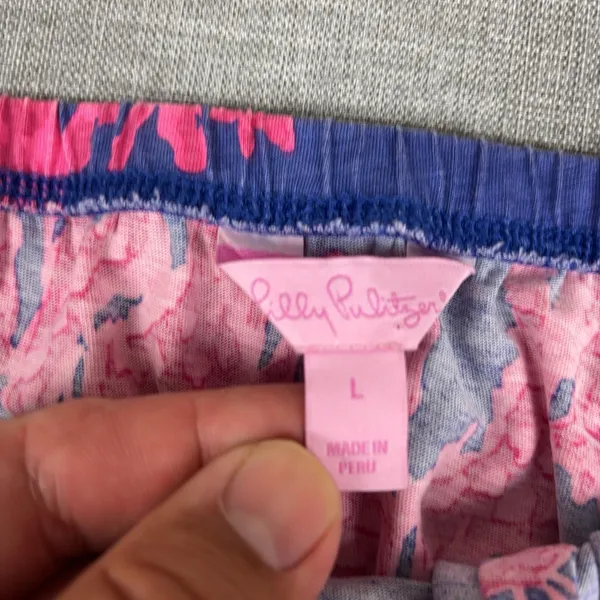 Lilly Pulitzer Dress Womens Large Pink Giraffe Print Strapless Sundress Mini - Image 3