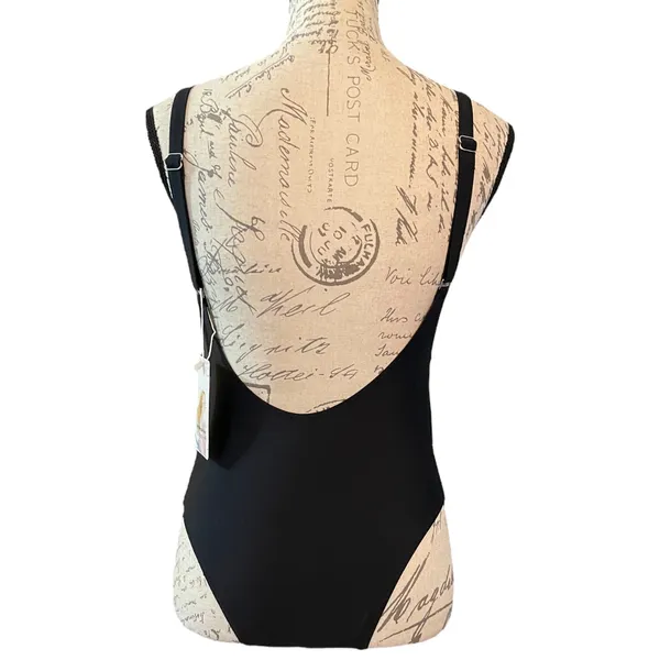 Pretty Garden Black One Piece Swimsuit Size Medium - Image 3