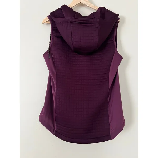 Columbia Pilsner Lodge Omni-Shield‎ Women's Size M Quilted Hooded Purple Vest - Image 6