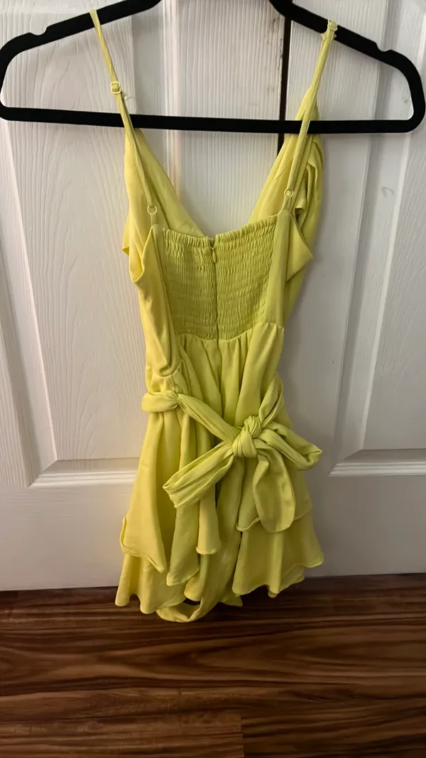 DO+BE bright yellow/green romper looks like a dress - Image 2