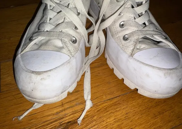 White platform Converse All Star trainers - Image 5