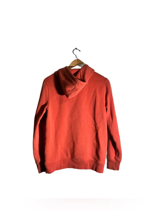 Carhartt Relaxed Fit Hooded Sweatshirt Women's Small Coral Logo Casual Cozy - Image 4