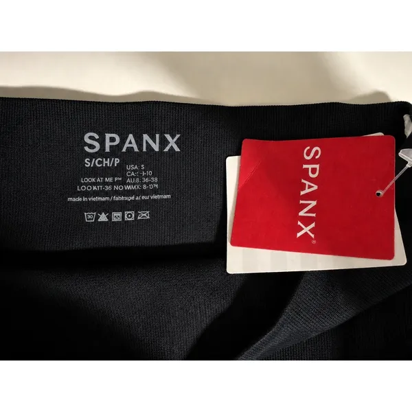 SPANX Look At Me Now Seamless Leggings Black Camo High Waist NWT Small - Image 4