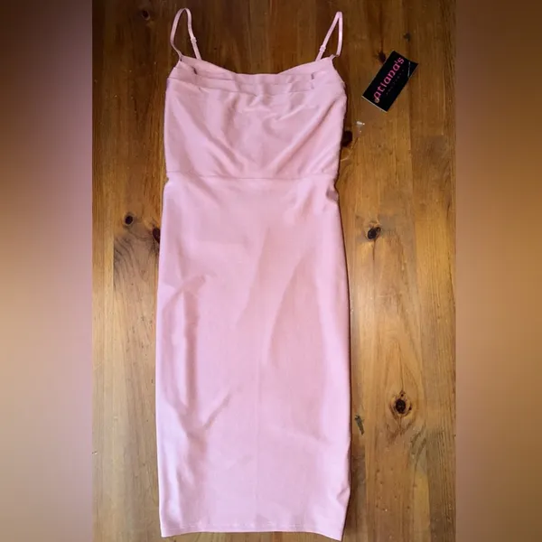 Rose Gold Blush Pink Formal Dress - Image 7