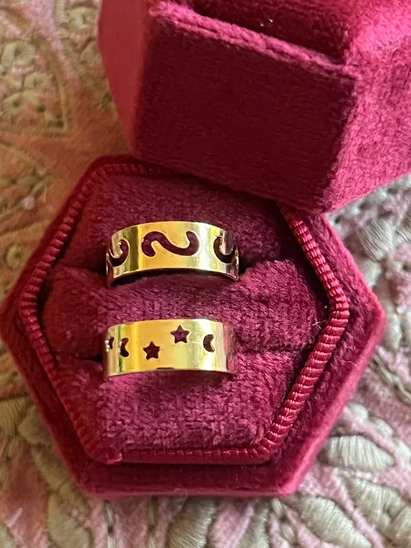 Women’s 10K Gold Plated (2) Toe Ring Set - Image 2