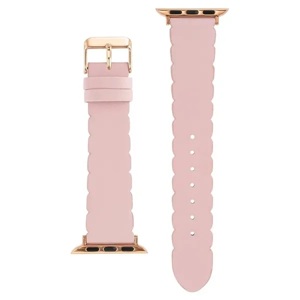 Ladies Sol-light nwt Apple Synthetic Watchband Scalloped Blush for 38mm / 40mm - Image 3