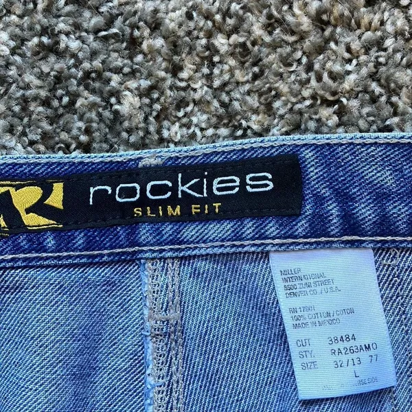 Rockies Riveted Rare Size 12 starched jeans long tall - Image 4