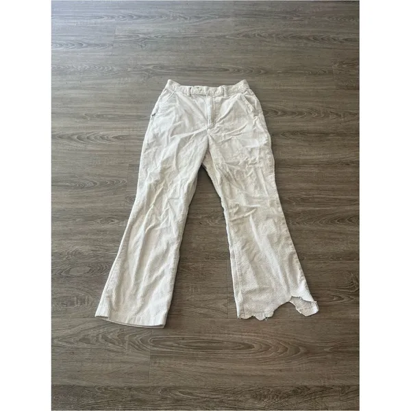Levi’s Premium Math Club Flare Corduroy Pants Womens Size 29 Cream Y2K Boho - Image 3
