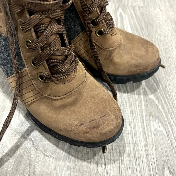 Sorel Lexie Wedge boot Women’s Brown Lace-Up Wedge Ankle Winter Boots Size 6.5 - Image 3