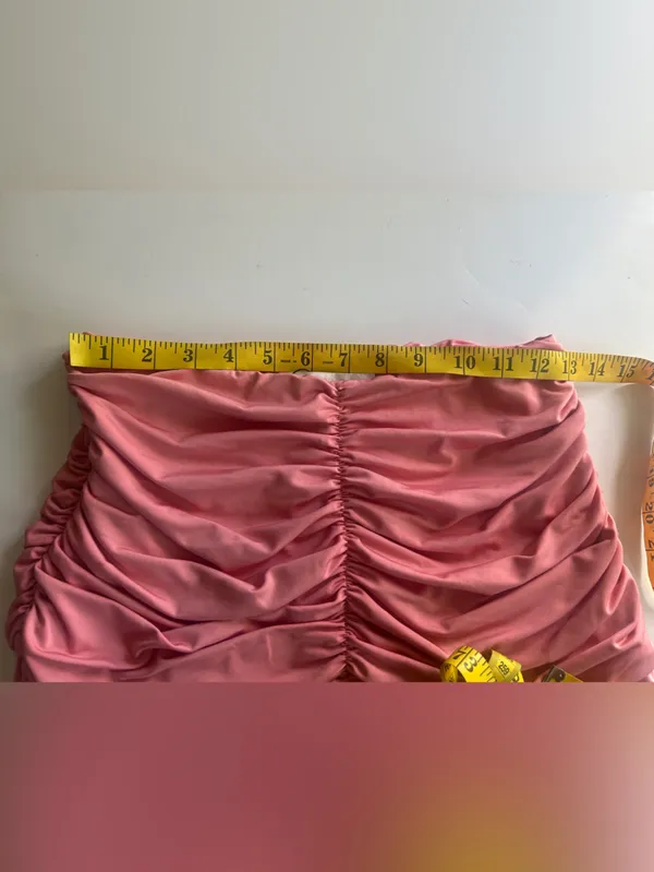 Revolve More To Come Ruched Mini Skirt Small Pink - Image 8