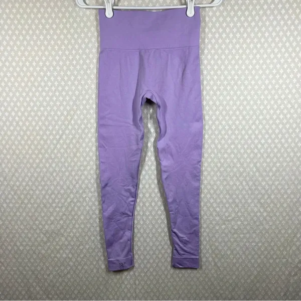 Set Active Light Purple Seamless High Rise Leggings‎ - Image 5