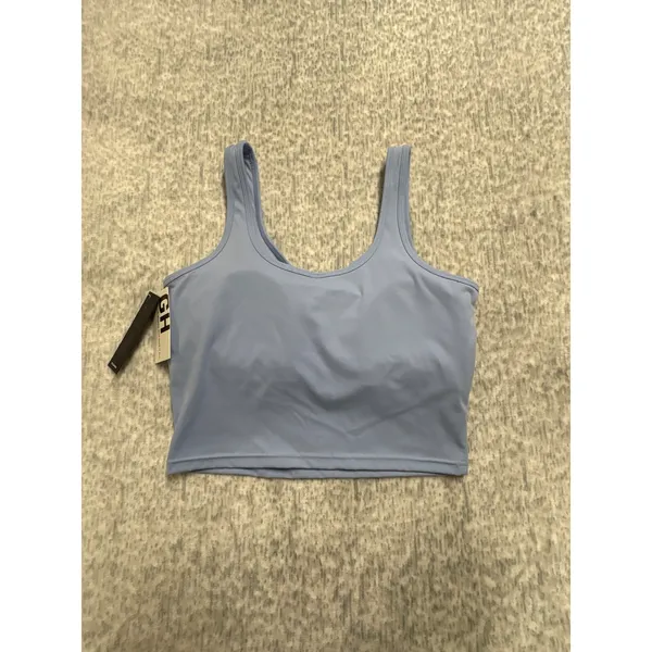 Gold hinge Lined Bra Tank Light Blue XL GH216BLU New With‎ Tags - Image 5