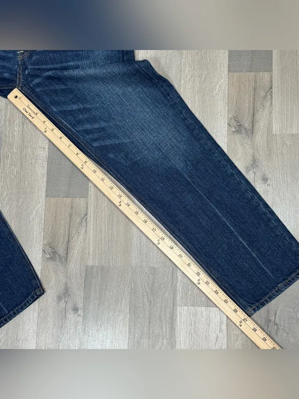 American Eagle Vintage High Rise Straight Leg Button Fly Jeans Size 8 Ankle - Image 11