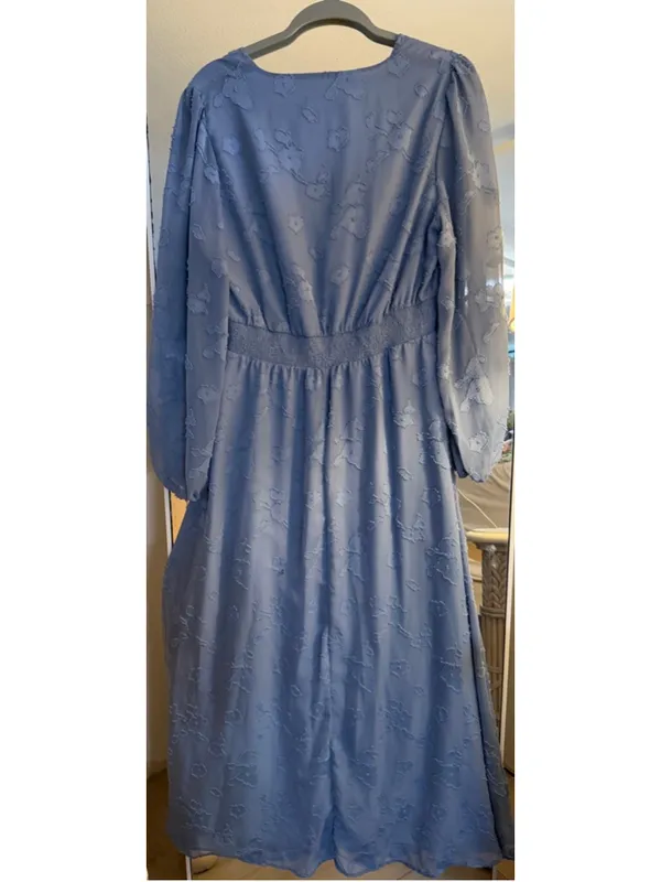 NEW Simplee Blue Floral Maxi Dress M - Image 2