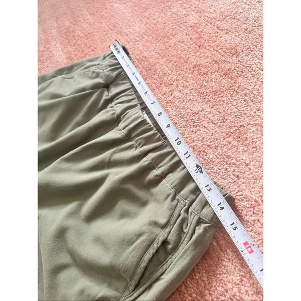 Madewell Women’s Olive Green Pull-On Casual Shorts Size S Pockets - Image 6