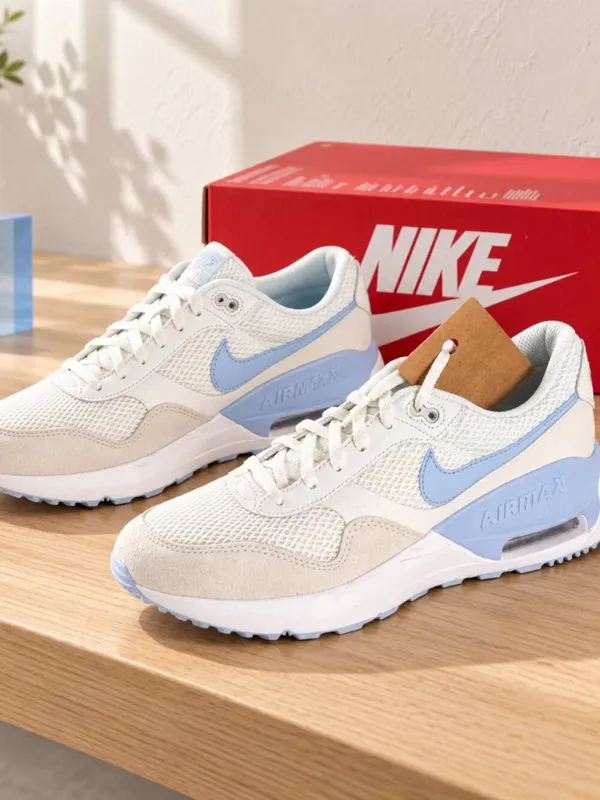 Nike Air Max SYSTM Summit White Cobalt Blue Women’s 8.5 Youth 7 NWT - Image 4