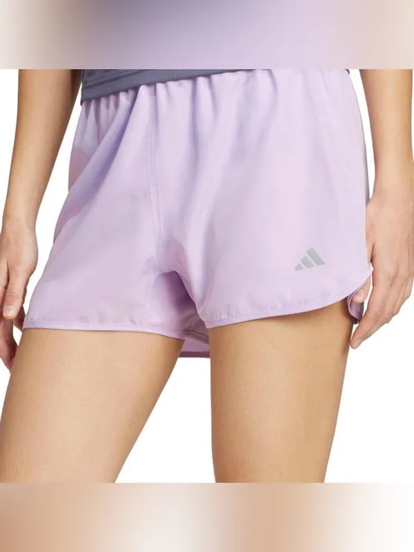 adidas Light Pink Women's Athletic Running Shorts - Image 2