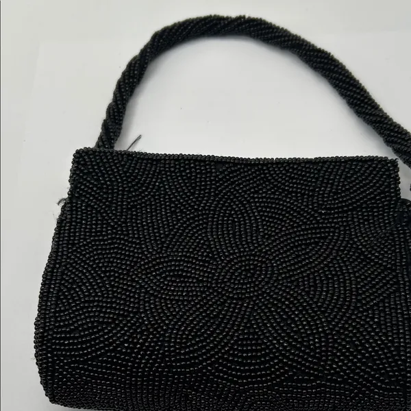 Bloomingdale's Elegant Black Beaded Wristlet - Image 14