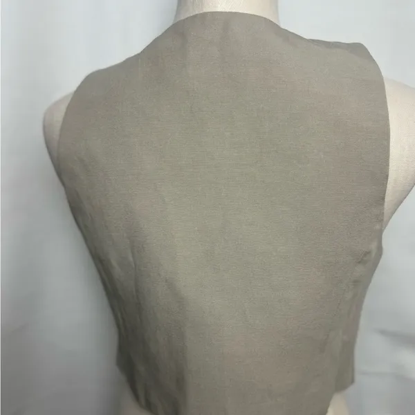 Zara Stylish Beige Vest with Button Detail XS NWT - Image 6
