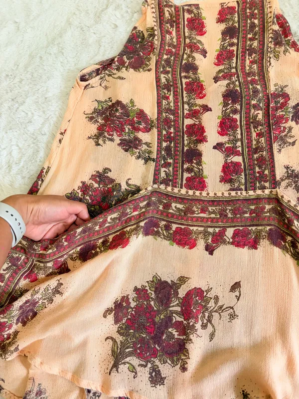 Free People Paradise Song Mini Dress Boho Floral Swing Dress Tunic Size XS - Image 7
