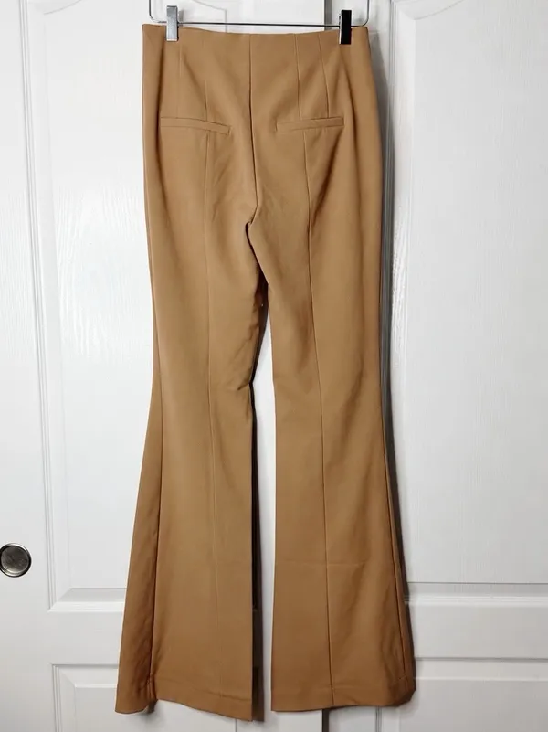 NWT Veronica Beard Azariah Acorn High Rise Flare Pants Size 6 - Image 6