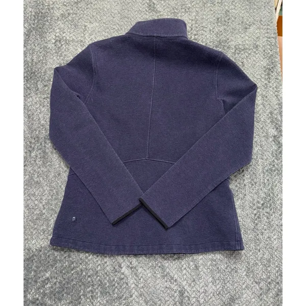 Lululemon Women's Insculpt Jacket Full Zip Track Navy Blue Size 10 - Image 5