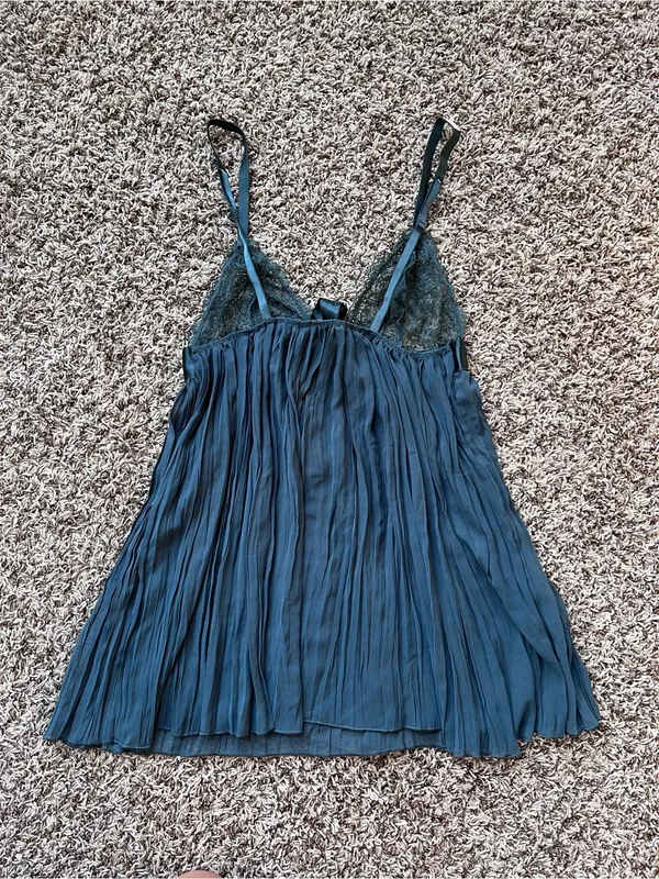 Victoria's Secret Pleated Rhinestone Strap Babydoll Chemise - Image 7