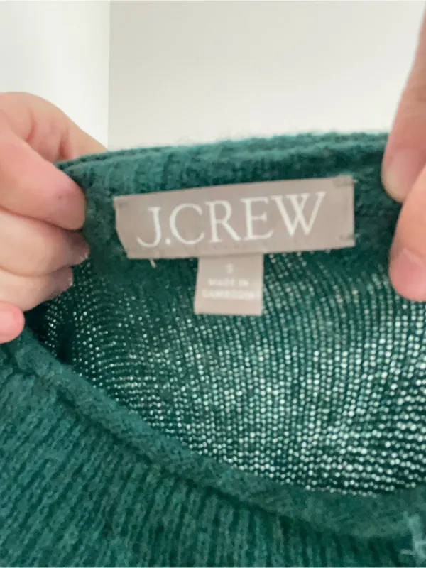J. Crew Deep Green Wool Roll Neck Sweater - Image 4