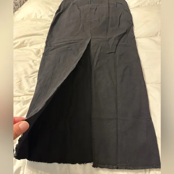 HYFVE Classic Black Strapless Denim Dress - NWOT - Size L - Image 8