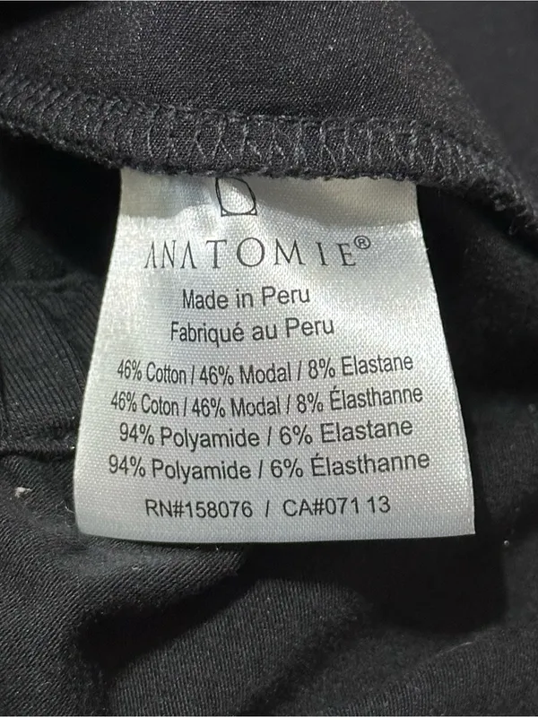 Anatomie Women’s Size S Black Sleeveless Zip Up Front Shirt Vest - Image 5