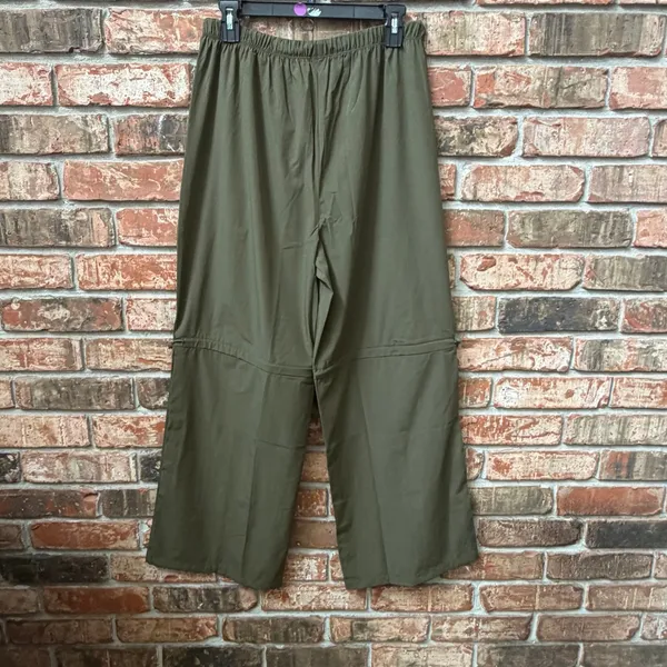 Halara Olive Green Wide Leg Pants NEW Womens Medium Drawstring Adjustable - Image 4