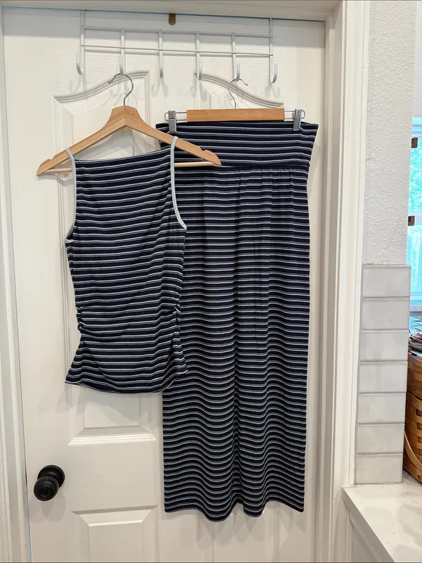 OGL stripe skirt set Blue - Image 8